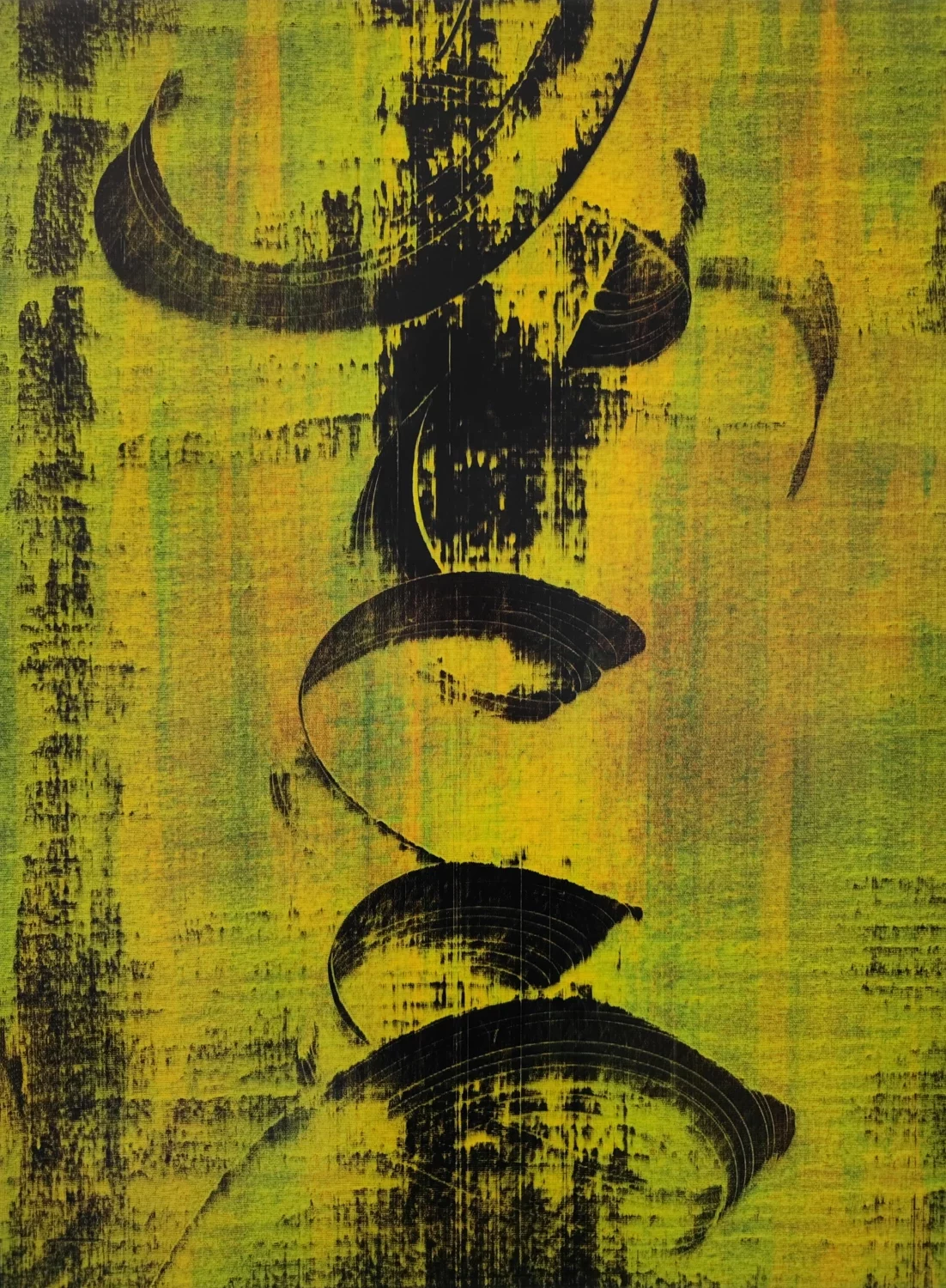 Clinamen X - acrylique sur toile - 2022 - 80x60 cm - © Adagp