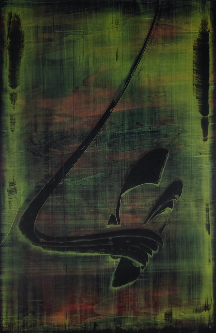 Etude Abstraite XI - acrylique sur bois - 2023 - 20x30 cm