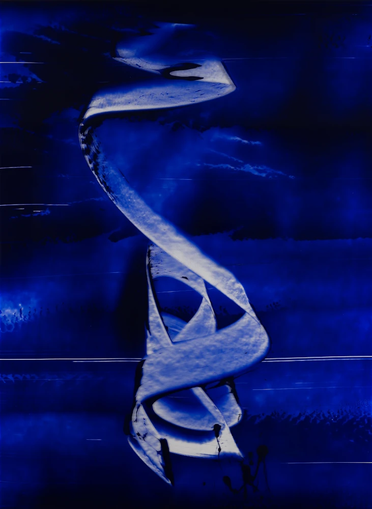 Luminotype VI - acrylique, papier - 2025 - 80x60 cm - © Adagp