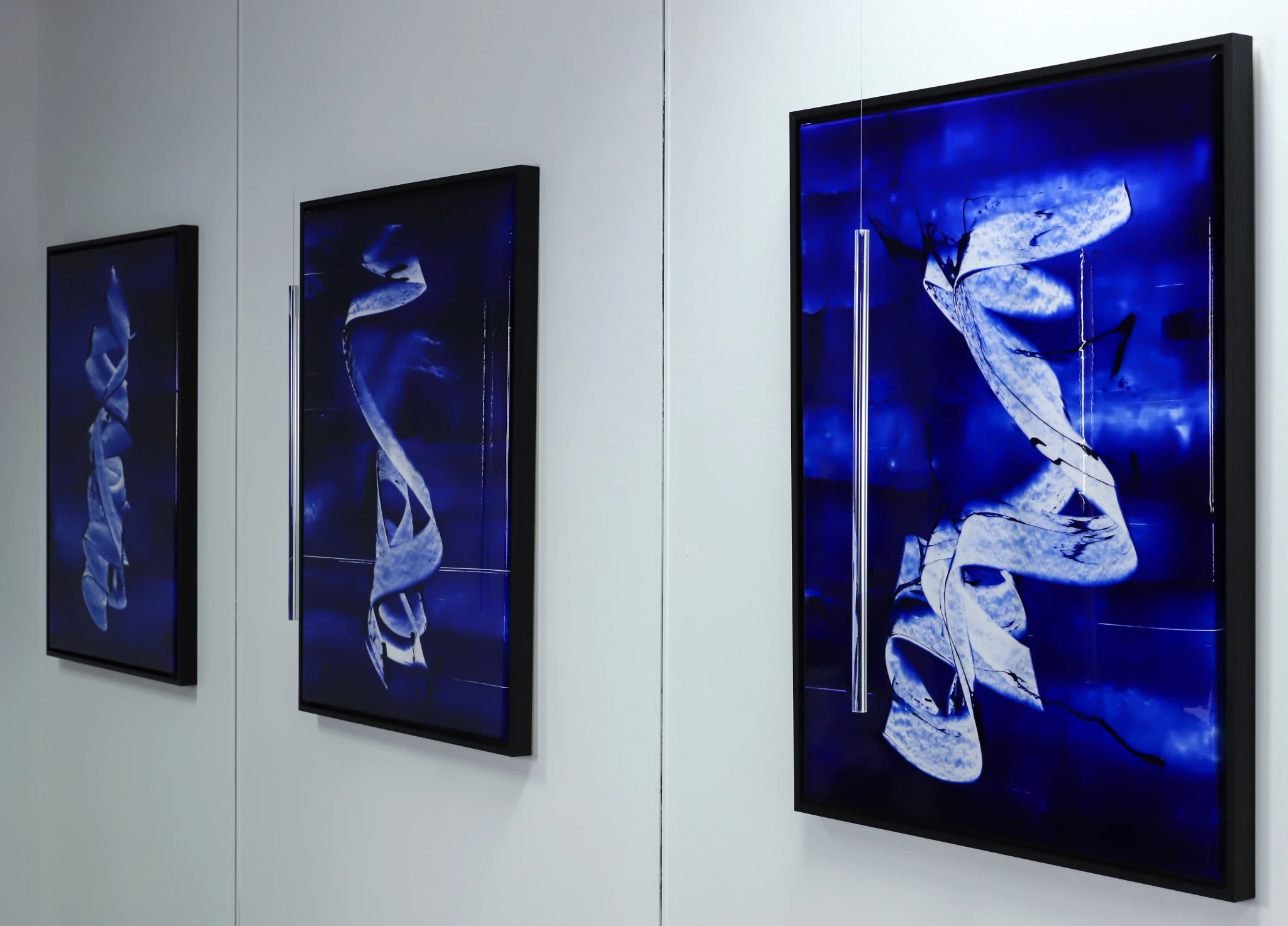 Presentation of the installation The real and its double at the inauguration of the artist's workshop, third place Dédale, January 2026, Fontenay-sous-Bois